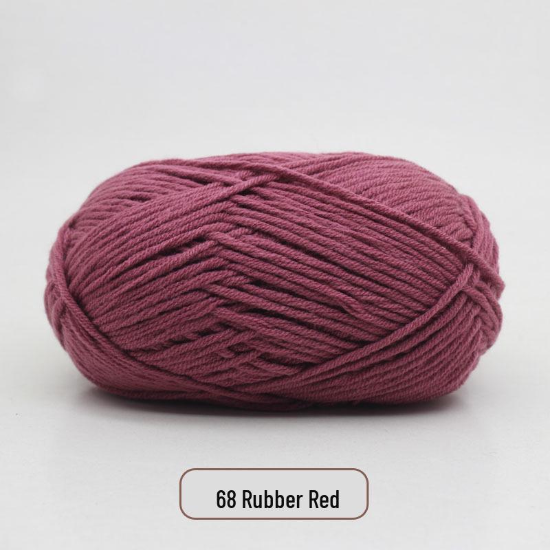 5-Strand Milk Cotton Yarn Scarf & Hand-Knitted Hat Yarn - Baby Soft, Medium Thickness, Free Shipping