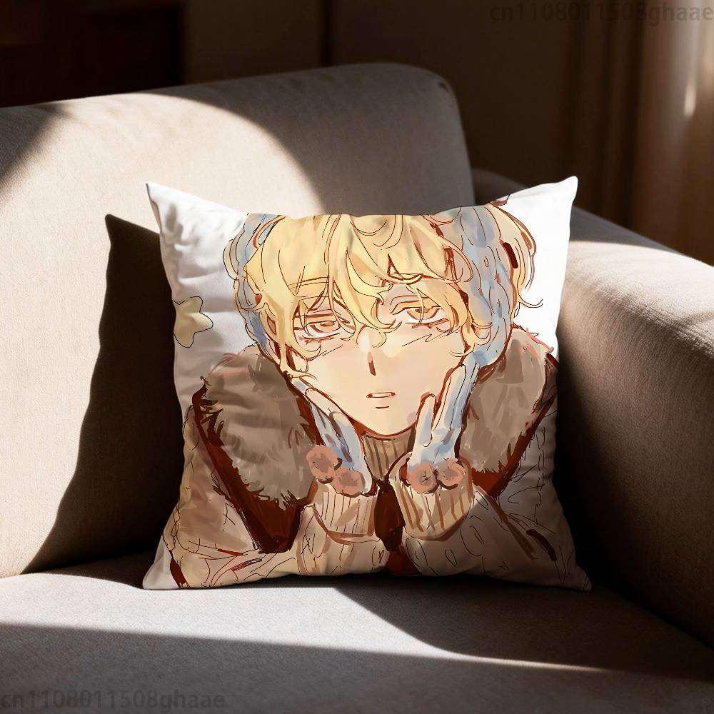 AAlien Stage Luka Pillow Case Square DoubleSided Printing Short Plush Sofa Cushion Cover Bedroom Bedside Pillow