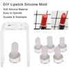 3Pcs/Set Diy Beauty Lipstick Mold Tool Kits 12.1Mm Tube Lipstick Mold Diy