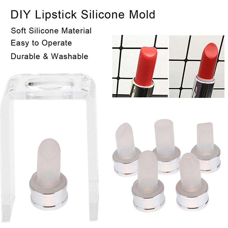 3Pcs/Set Diy Beauty Lipstick Mold Tool Kits 12.1Mm Tube Lipstick Mold Diy