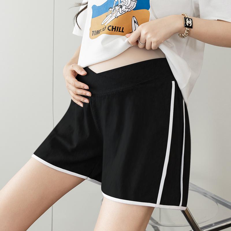 Women s Summer Maternity Wide Leg Low Waist Casual Sports Shorts Large