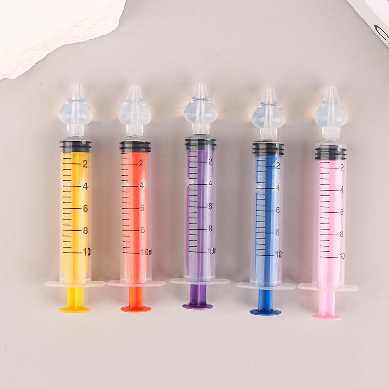 1Pc 10Ml Baby Silicone Nasal Aspirator Nasal Syringe For Infant Safe Nasal Washer Needle Tube Cleaner Newborns Nose Cleaner