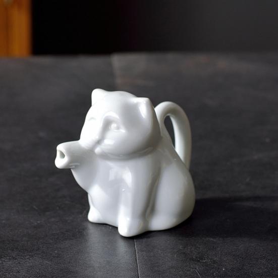 Ceramiczny dzbanek do mleka w kształcie krowy do kawy i herbaty, gorącej czekolady, uroczy wzór zwierzęcy, łatwy do czyszczenia, akcesorium do stołu kuchennego