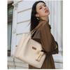 Love Sea Leather Shoulder Bag, Handbag, Women's Tote Bag, Large Capacity, Brown