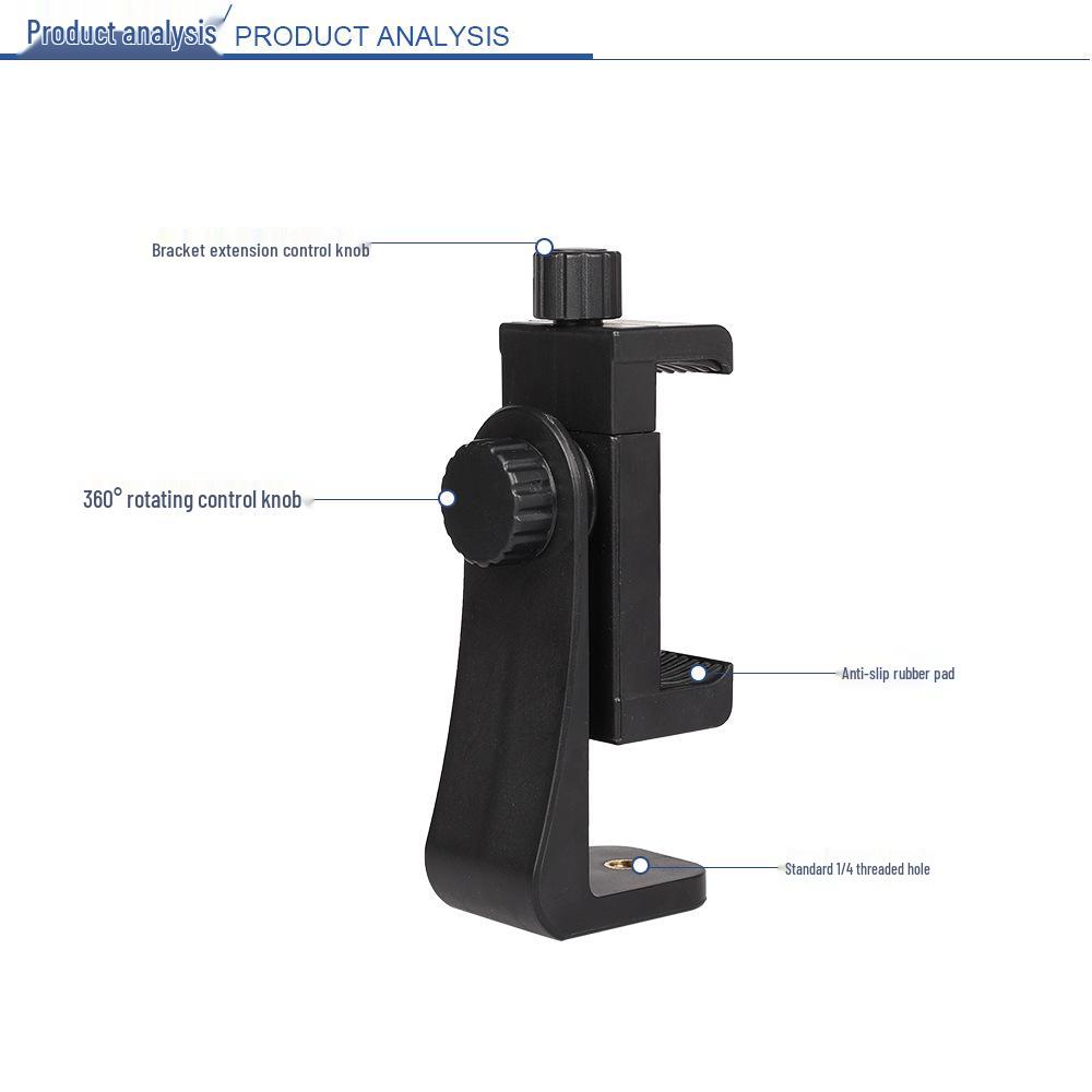 360° Rotating Universal Phone & Tablet Clip for Live Outdoor Photography