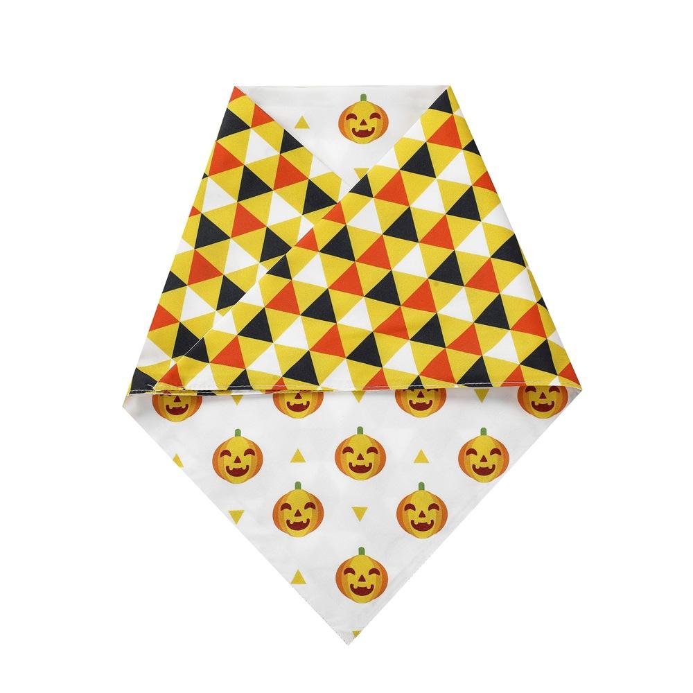 

Halloween dog scarf, dog and cat decoration, pet collar, different patterns on both sides білий
