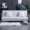 Solid Universal Stretch Color Folding Sofa Bed Cover Without Armrest Slipcovers