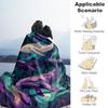 1PC Whale Fantasy Outdoor Blanket Lightweight Flannel, Soft & Warm, All-Season Use for Sofa, Outdoor, Camping, Living Room, Office69