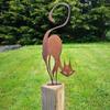 Rusty Series Garden Statue Silhouette Art Outdoor Decor Charming Halloween Ornaments