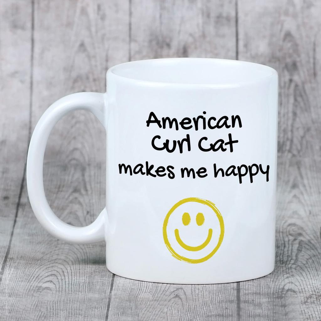 American Curl - Cat Mug, Cheerful Mug for a Dog Lover, Personalized Gift from the Art-Dog Brand