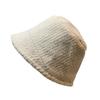 Lamb Wool Face-showing Little Fisherman Hat for Women in Autumn and Winter Versatile Plus Velvet Cute and Warm Bucket Hat Adjustable