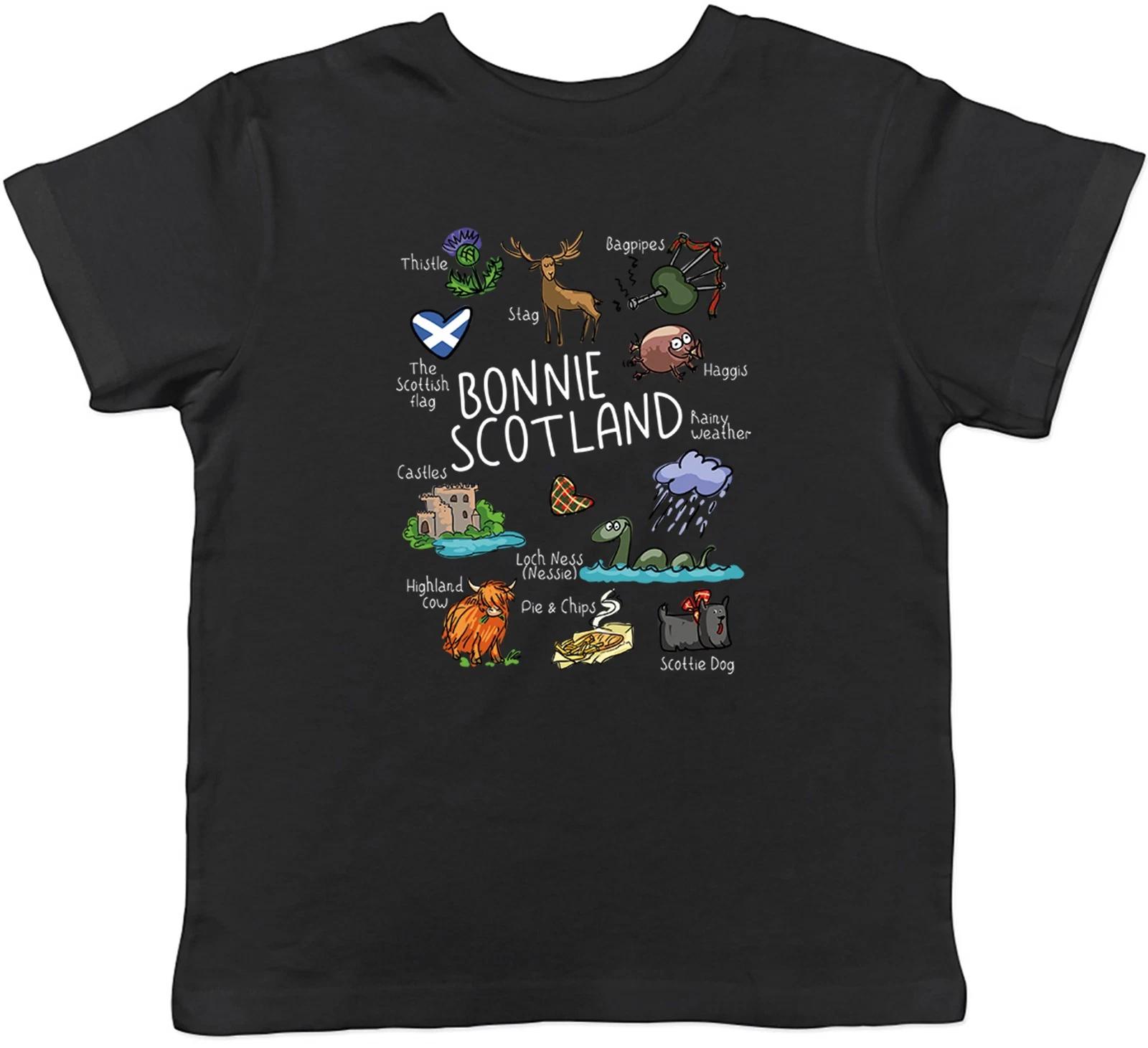 Бонни Шотландия Шотландская Любовь Патриотичный Дети Мальчики Малыш Дети Футболка Мальчики Девочки Подарок 150