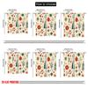 2pcs,2D Plane Printing Minimalist Curtains Christmas Ornaments Holiday_b (2) Polyester Woven (without Rod) Art Deco Festive
