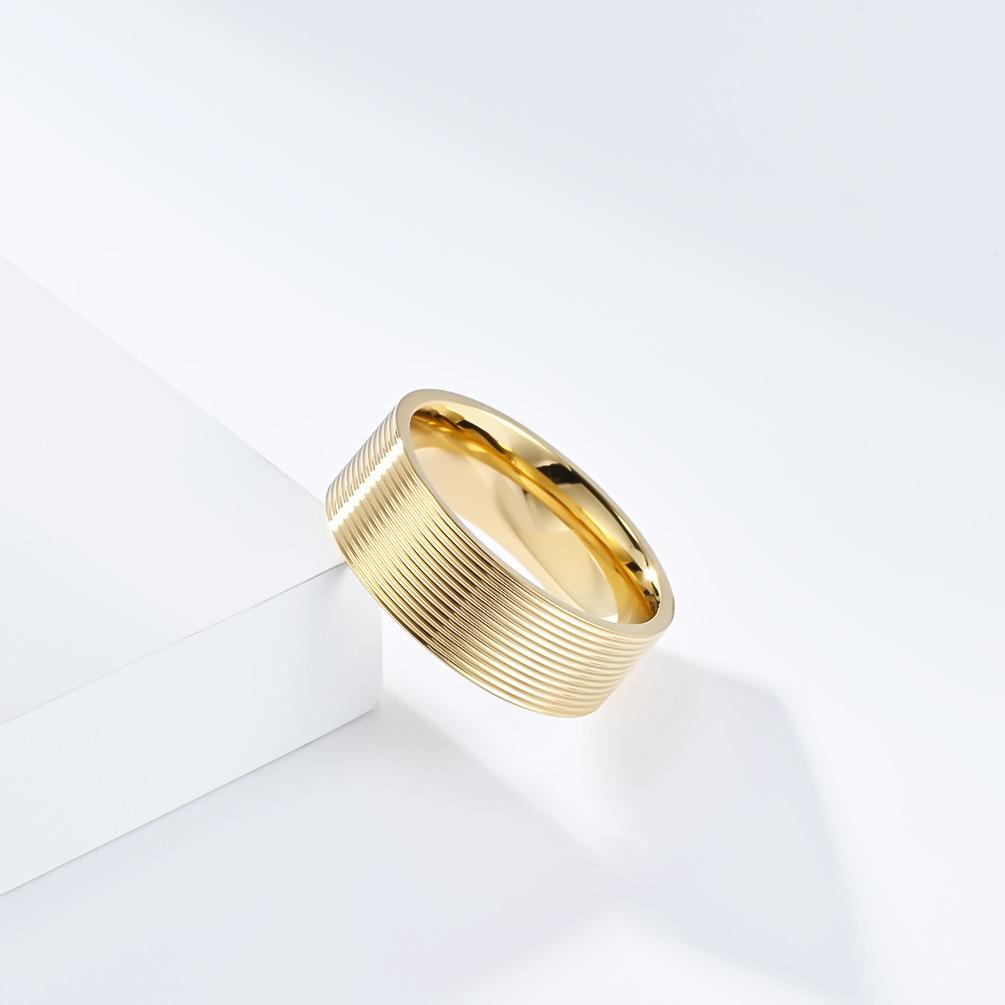New Simple Car Line Titanium Steel Ring Ring Men and Women Niche Personality Neutral Cold Wind Light Luxury Hand Jewelry