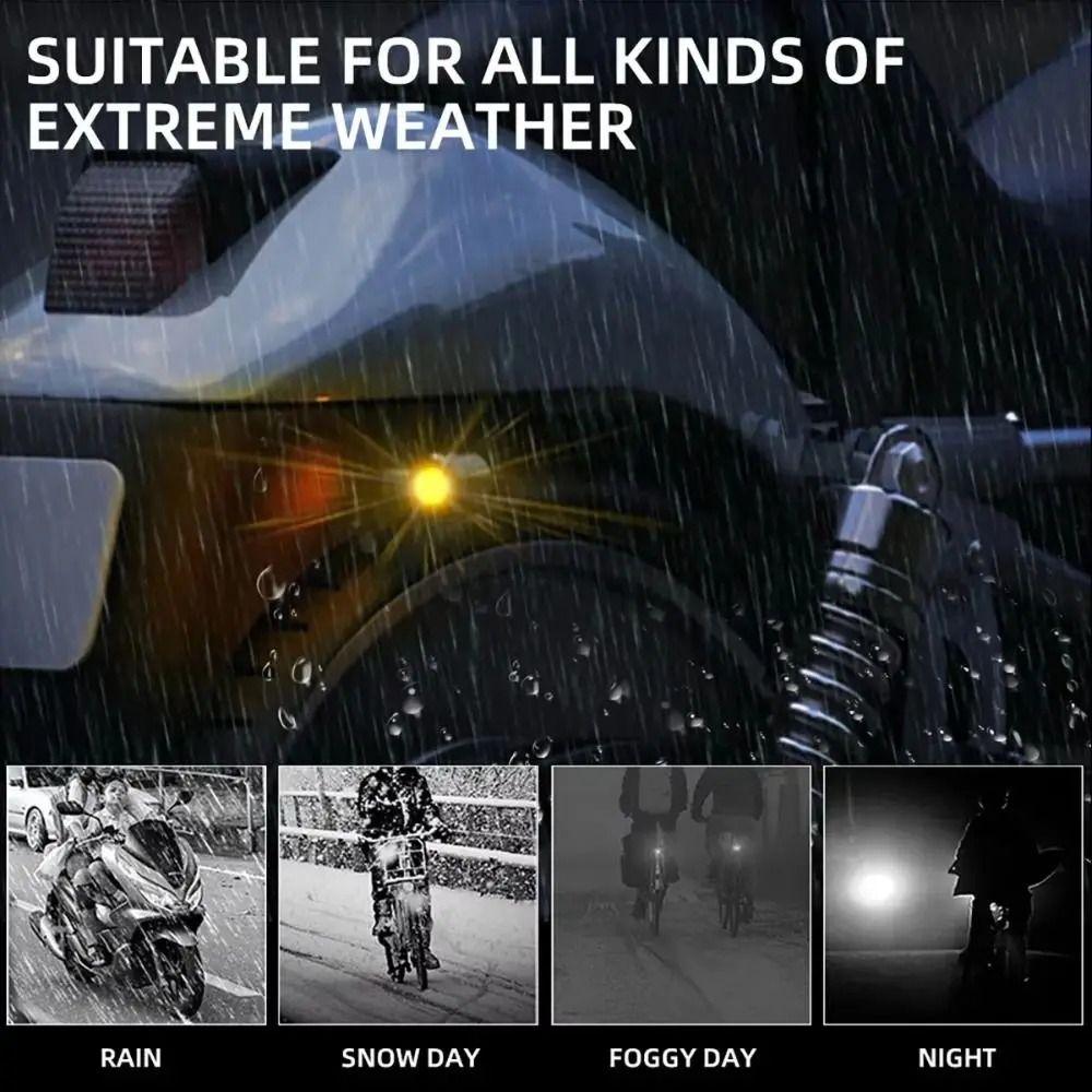 High Brightness Motorcycle Turn Signals Mini Size Motorbike Taillight  Driving