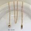 Stainless Steel Gold Plated Chain Necklaces | Dainty Figaro Link Twist Chain Chokers | Waterproof Hypoallergenic Jewelry for Wom
