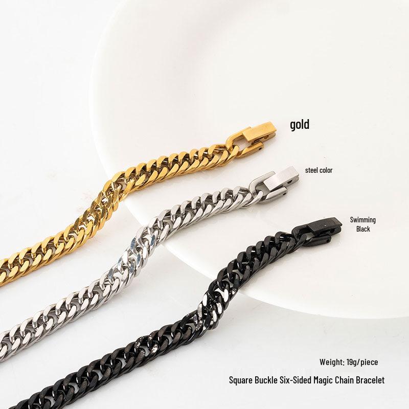 NK Kubanisches Hip Hop Herrenarmband - Trendiger Ketten Schmuck
