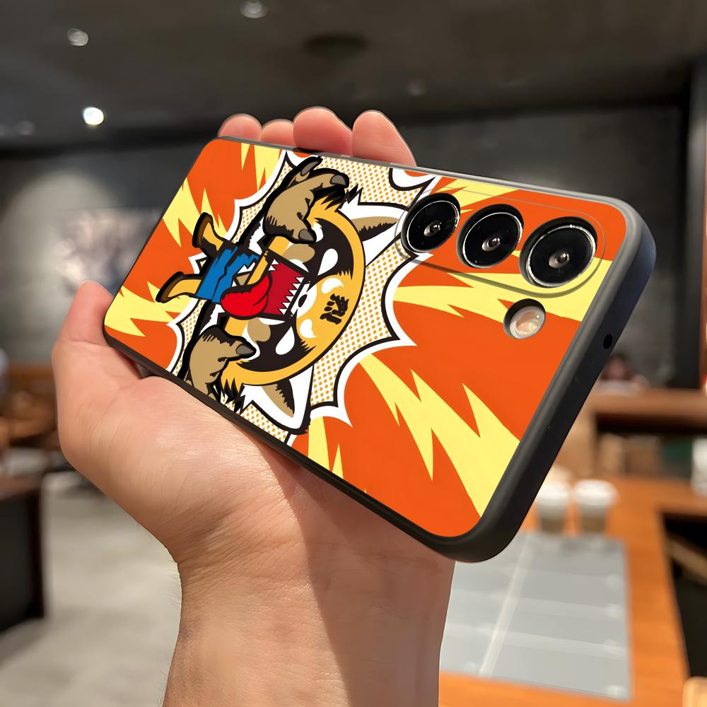 

Cartoon Cute A-Aggretsuko Phone Case For Samsung A56 A36 A26 A16 A15 A25 A35 A55 A14 A34 A24 A54 Black Soft Shell Samsung A15