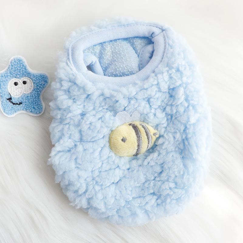 Gattino Gatto Neonato Abbigliamento in Velluto Invernale Caldo Maglioncino per Piccoli Animali Coniglietto Maglioni Vestiti Barboncino Teacup XXXS