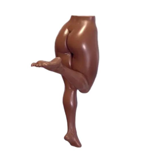 Yousheng Vtipný nástěnný hák na lidské tělo 5 palců Drzá socha Držák na ručníky a klíče do koupelny Vstupní hala Sexuální nohy a hák na tělo pro domácí dekoraci