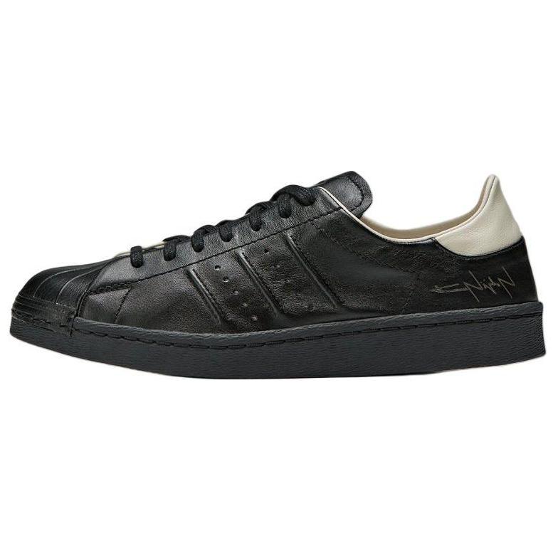 Y-3 Leather Versatile Non-Slip Low-Top Sneakers Unisex Sneakers Black IH5770