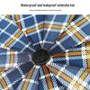 Nan Qiao Enlarged 3-Fold Classic Plaid Umbrella (21-inch Rib)