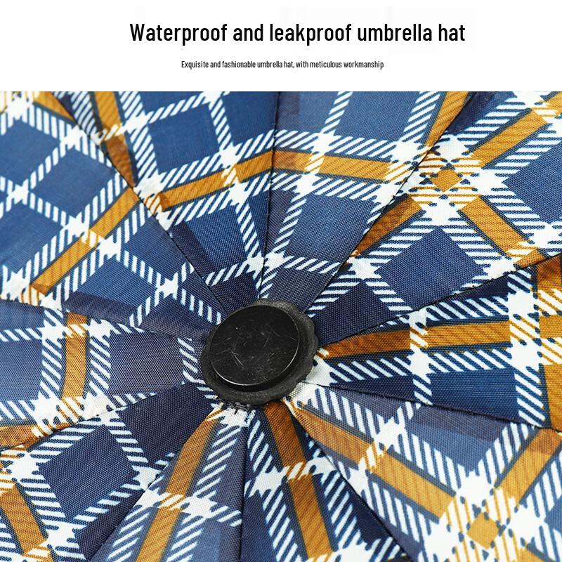 Nan Qiao Enlarged 3-Fold Classic Plaid Umbrella (21-inch Rib)