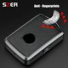 Aluminum Alloy Leather Car Key Case Cover For Volvo C40 S60 S90 Xc40 Xc60 Xc90 V60 V90 T6 T8 Auto Accessaries Keychain