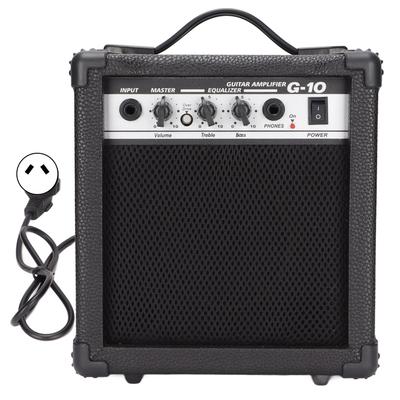 Elektrik Gitar Amfisi Küçük Taşınabilir Gitar Amfisi Çift Kanallı Yardımcı Giriş JakıAU