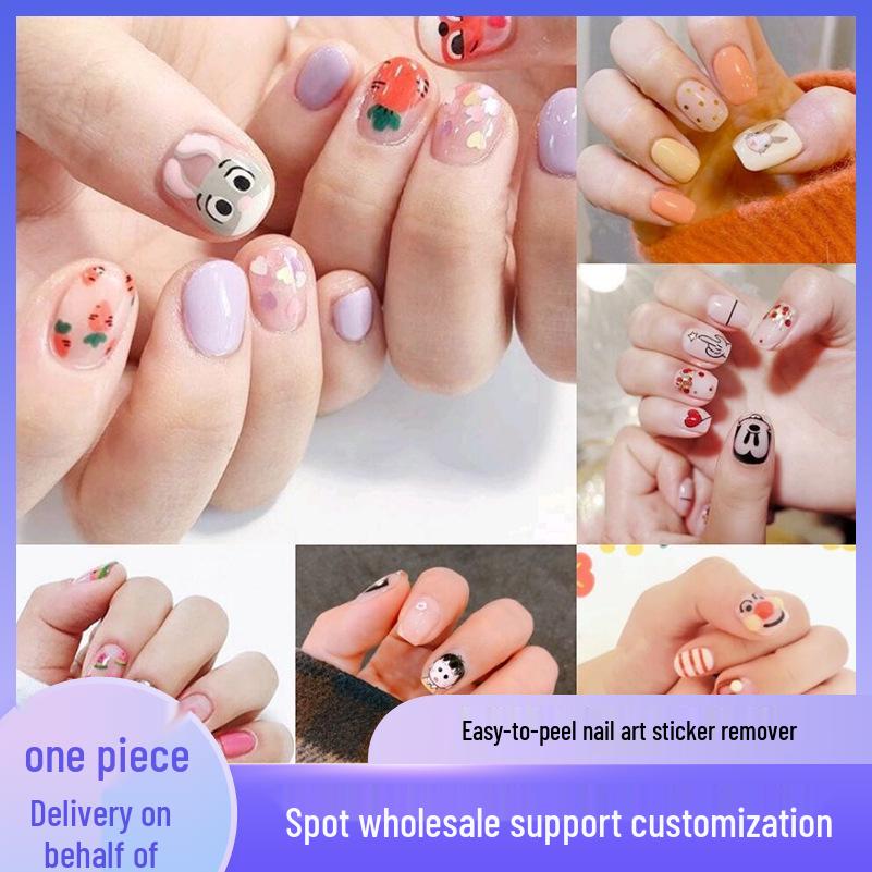 New Adorable Cartoon Expression Nail Stickers - Fun, Cute, No-Bake Design