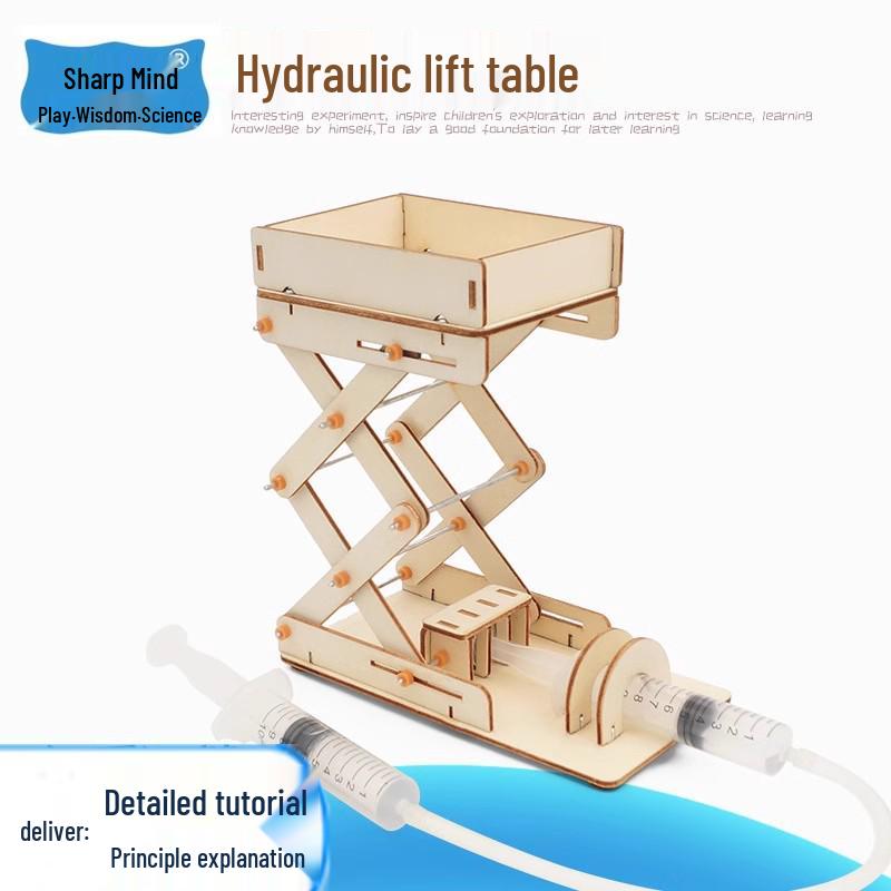 DIY Hydraulic Lifting Platform STEM Kit - Classroom Science Puzzle for Students