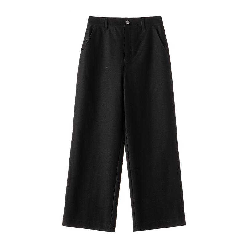 

New Spring Arrival: Women s Cotton Straight-Leg Pants - Easy-Care, Loose, Slimming, Casual Style Medium