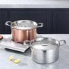 Chu Yi Qi 304 Stainless Steel Hammered Soup Pot with Lid, 24cm