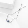 Stylish For Women Fashionable Blue Cubic Zircon Eye Open Adjustable Bracelets Charm Box Chain Bracelets Gathering Party Event JewelryFashion Charm