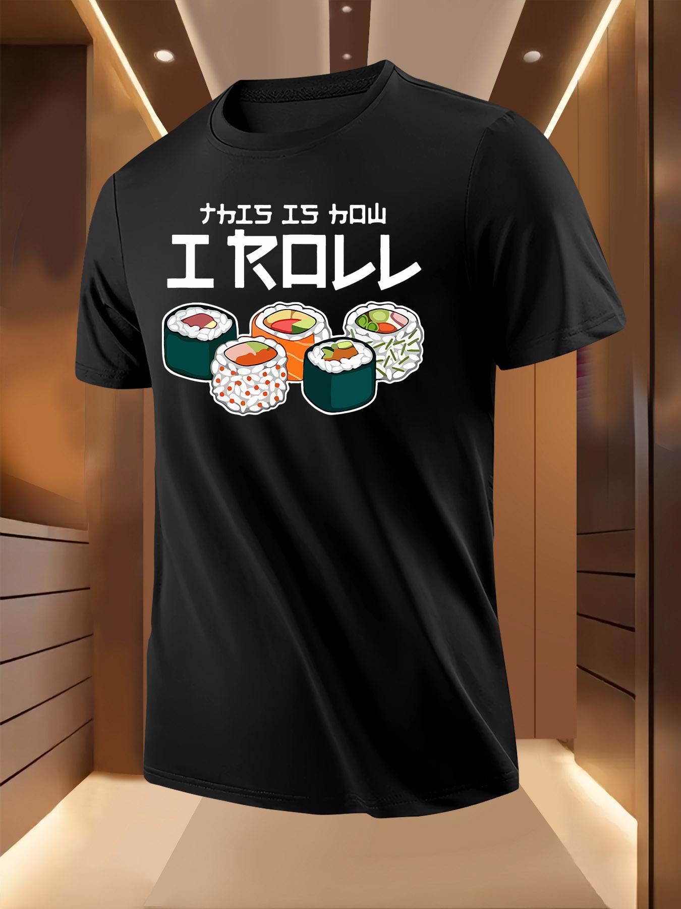 Sushi Roll Print Tshirt L