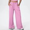 Side Pocket Wide Leg Pants Loose Casual Sports Pants Women's Elastic Drawstring Fitness Running Gym Yoga Women's Pant