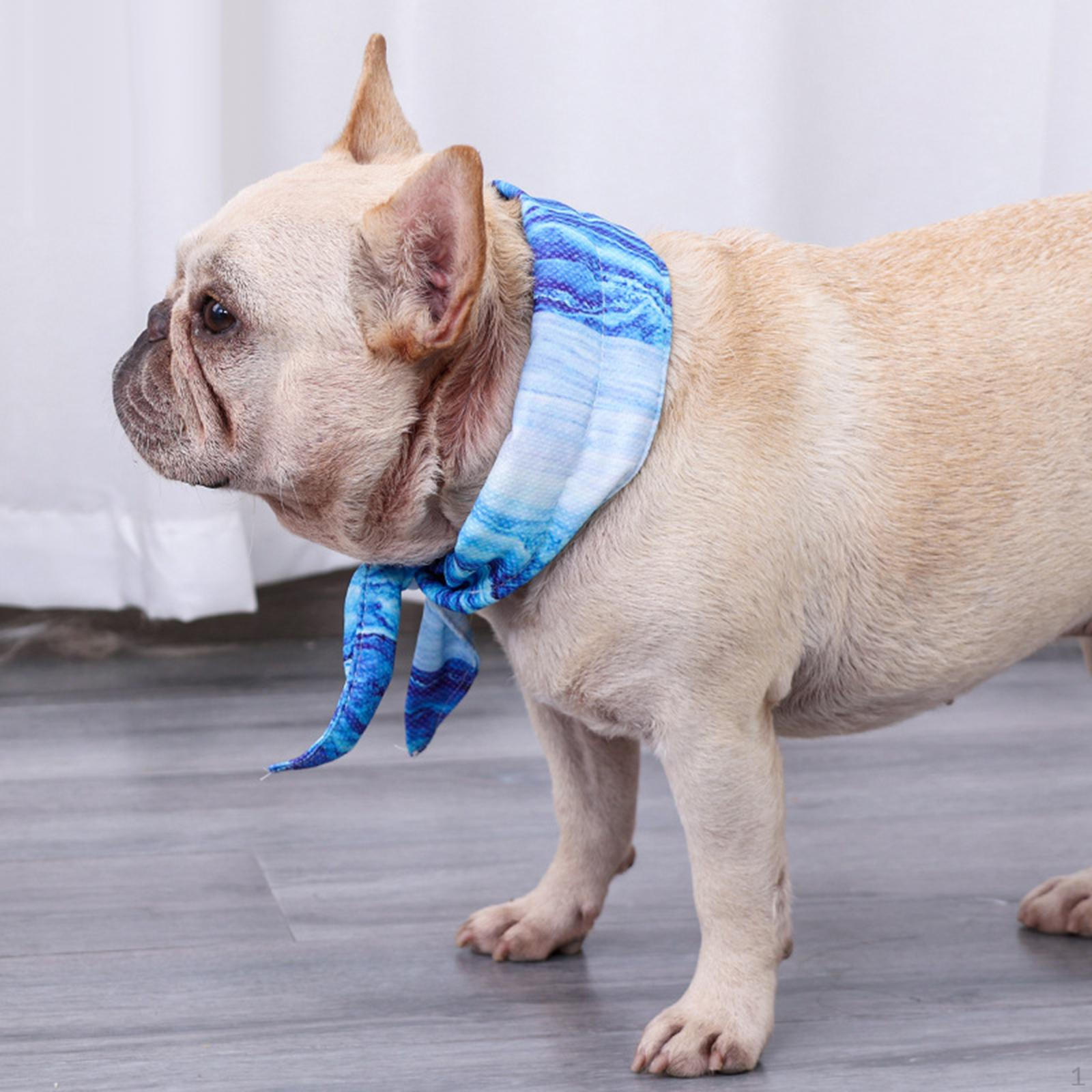 

Охлаждающая бандана для собак, регулируемая по шее, разных размеров, для использования на улице M