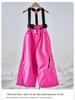 IMGO Kids' Rose Red Motorcycle Snowsuit: Girls' Windproof Waterproof Ski Jacket & Pants Set