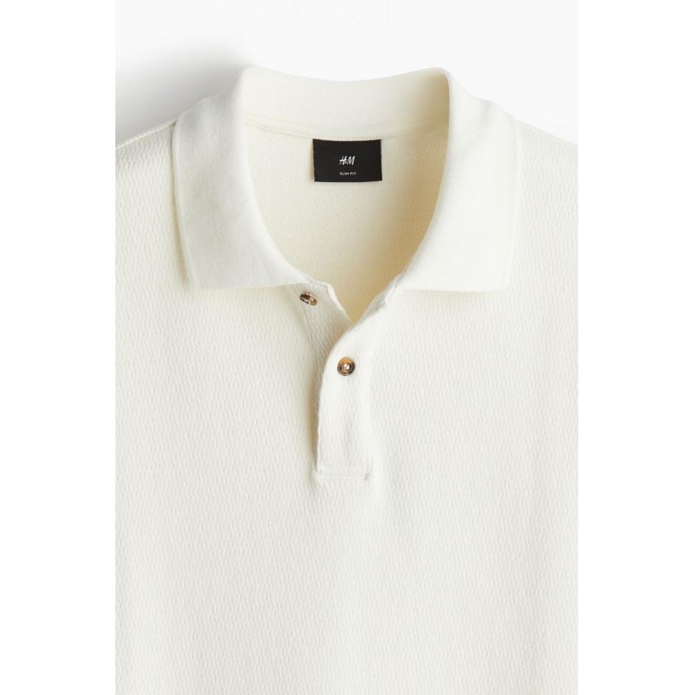 H M sliM Fit Polo sHirt wHite