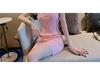 Sweet Summer Polo Collar Knit Dress: Slimming Short Sleeve Hip-Hugging Style