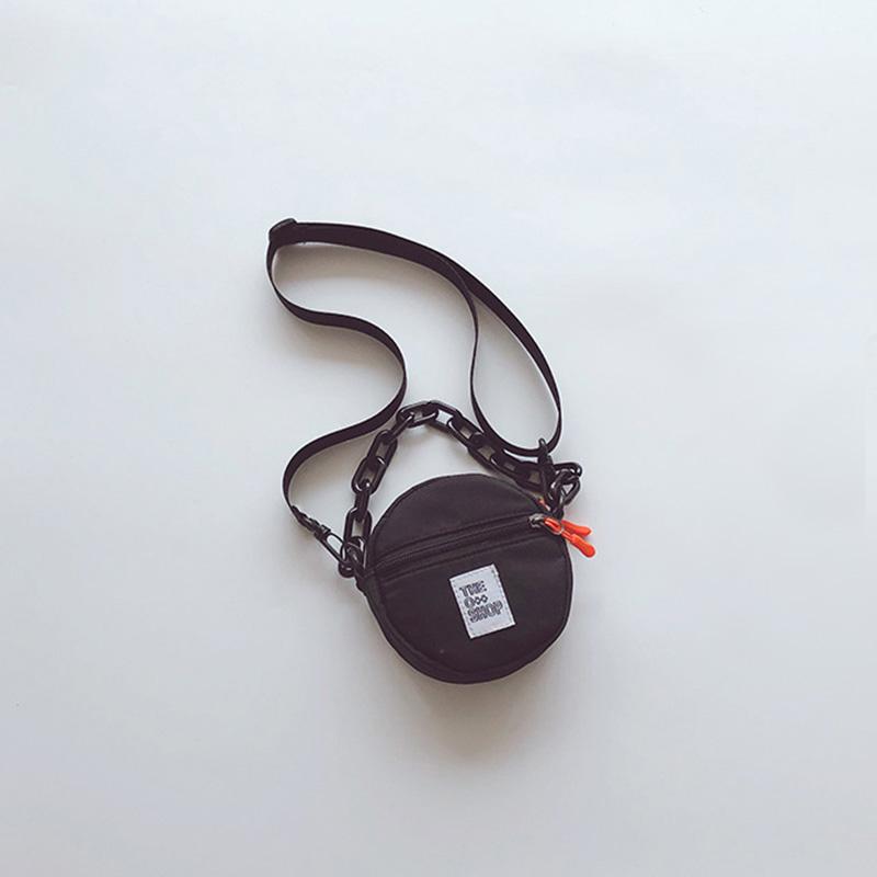 

Детская сумка для мальчиков и девочек, маленькая круглая сумка, нейлоновая сумка через плечо, кошелек для монет, детские сумки