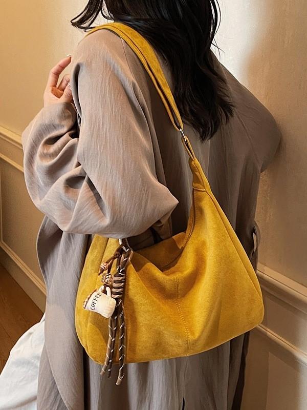 Advanced Leather Suede Ladies Office Bag With Large Capacity For Daily Use