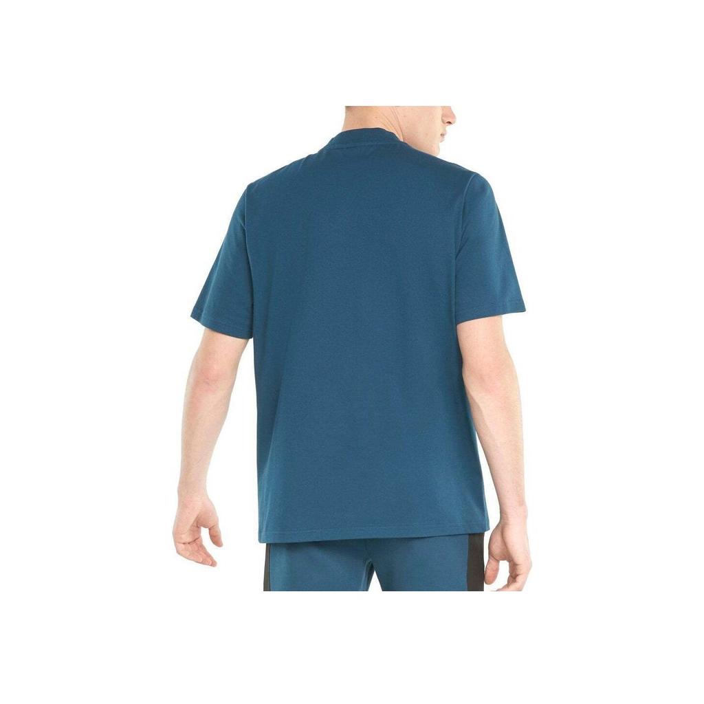 Puma American Retro Dopamine Brand Logo Printed Crew Neck Short Sleeve T-Shirt Men T-Shirt Blue 532337-65