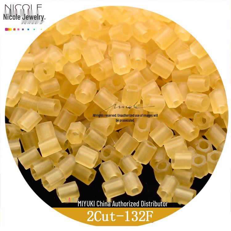 Japanese MIYUKI Seed Beads 2-Cut 11/0 Cube 2mm, Metallic Matte Series, 12 Colors, 10g Pack.