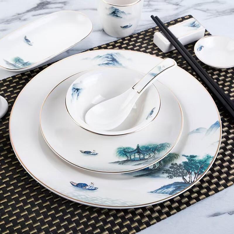 Chui Shan Hai Chinese Ceramic Tableware Set