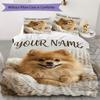 Custom Name Cats Cozy Nest Bedding,Quilt Set Quilt Cover Pillowcase Home Birthday Gift(1 * Duvet Cover + 2 * Pillowcase, Without Core)_lx