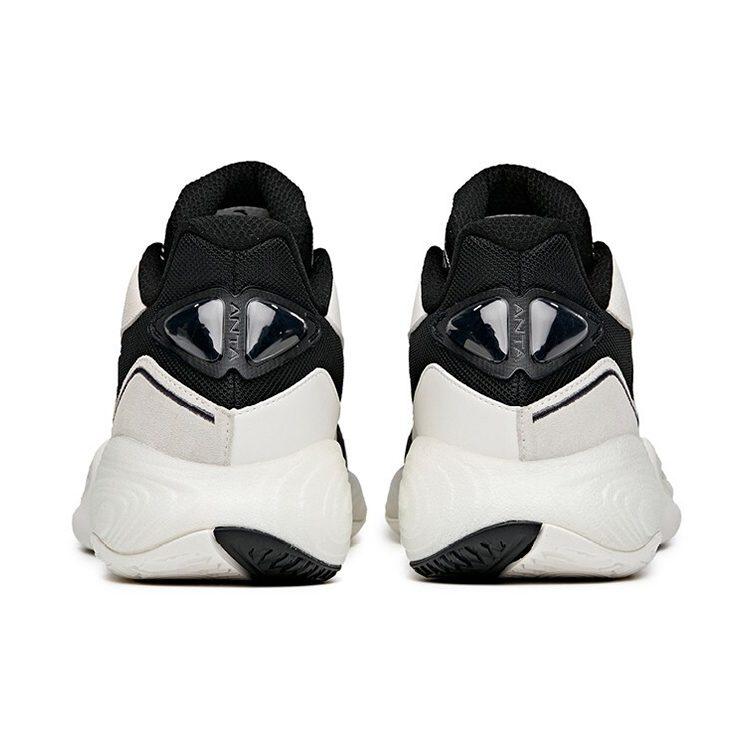 Anta A Flash Bubble 1.0 KT Low Top Performance Basketball Shoes Men's Black White 912121608S-2