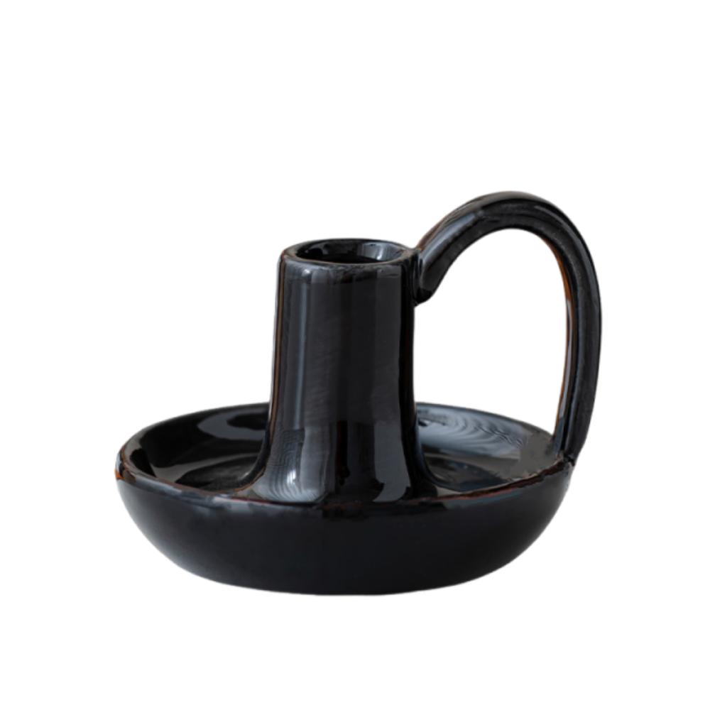 Elegant Tea Cup Candle Holder European Style Minimalist Candle Stands Ceramic Candlestick  Party