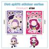 A 8/16Sheets Funny Kpop Demon Hunters Make A Face Puzzle Stickers Kids Make Your Own DIY Game Children Jigsaw Education Toy Gift