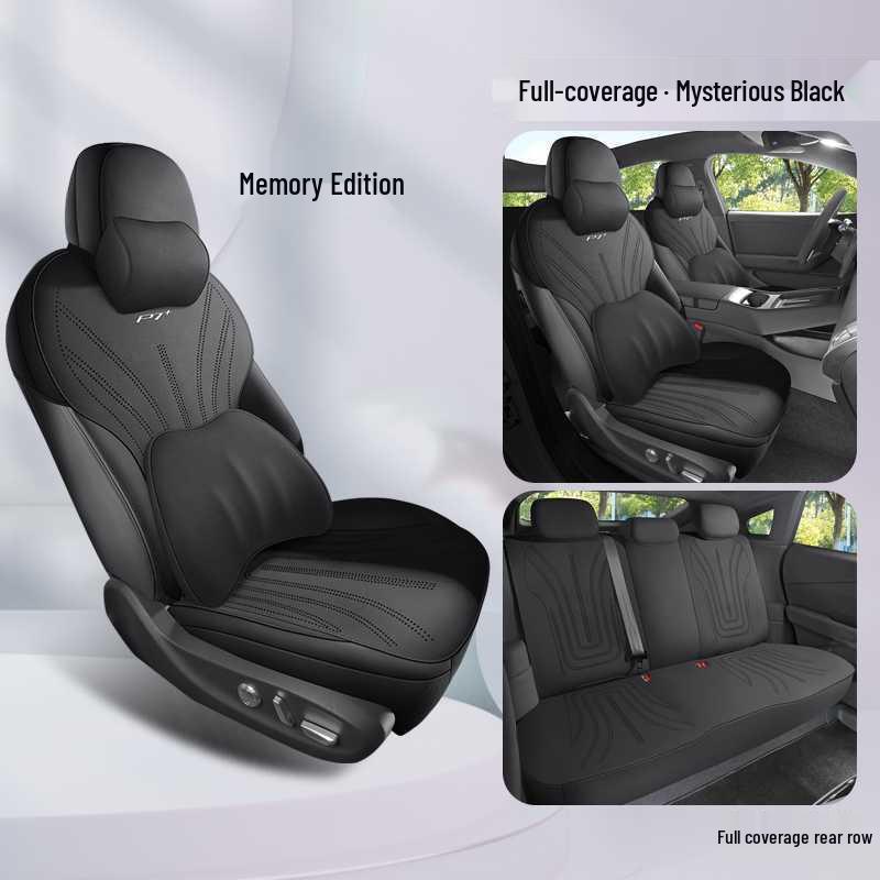 XPeng P7+ Breathable Suede Car Seat Cushions, Semi-Enclosed, All-Season